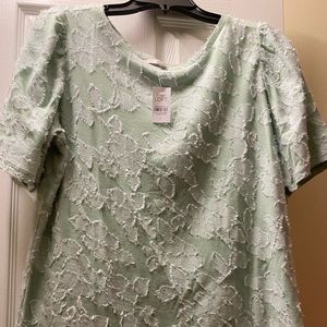 Loft relaxed fit mint green top